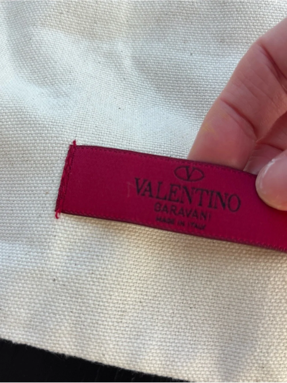 Valentino Garavani Dustbag NEW Authentic beige linen made in Italy